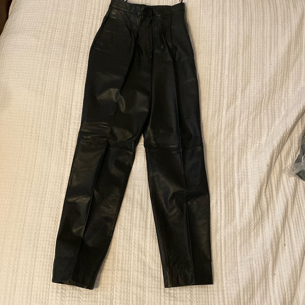 Lined leather pants, Pia Rucci, Size 6, Excellent condition